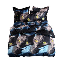 Load image into Gallery viewer, New Design 3D Cat Printing Bedclothes Bedding Decor Winter Comfortable Bedding Sets