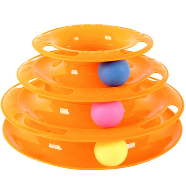 Cat Interactive Tower Of Track Balls