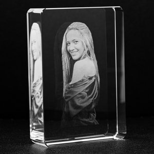 Timeless & Elegant Photo-Engraved Crystal - Design Your Own!