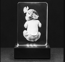 Load image into Gallery viewer, Timeless &amp; Elegant Photo-Engraved Crystal - Design Your Own!