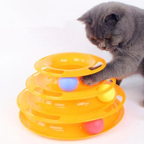 Cat Interactive Tower Of Track Balls