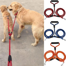 Load image into Gallery viewer, Braided tangle-free Dual dog leash