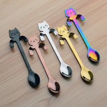 Load image into Gallery viewer, Luxury Cat design Coffee &amp; Tea-spoon