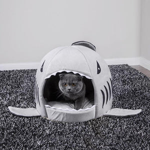 Shark Cat Bed